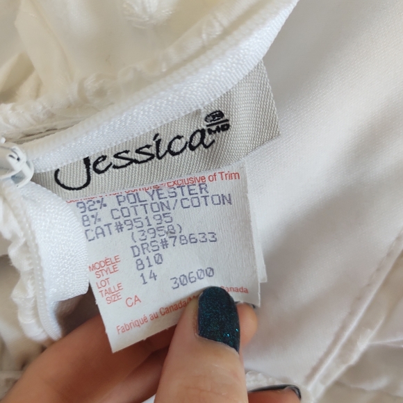 Vintage White Tie Neck + Waist Sundress - Picture 11 of 16